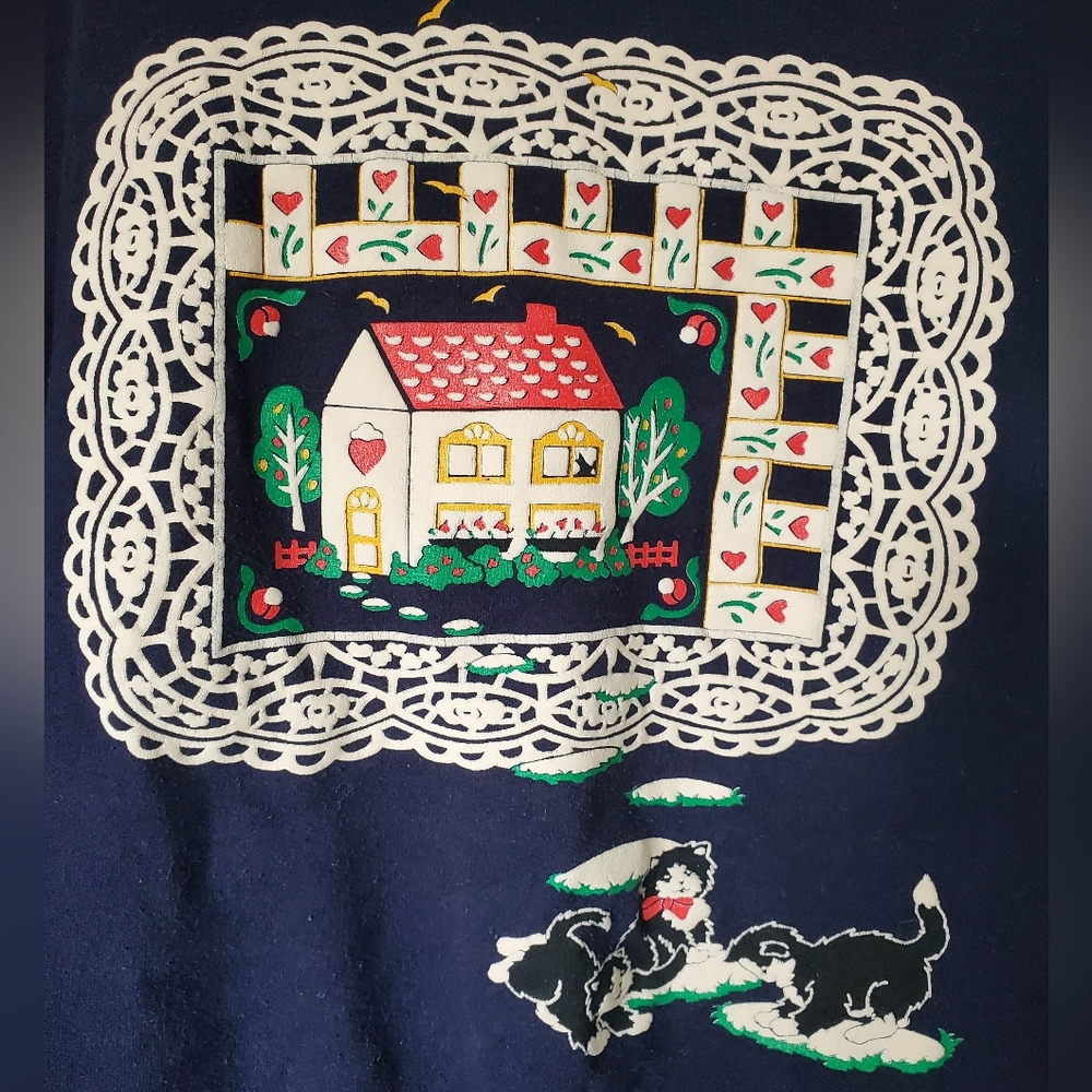 SPUMONI VINTAGE CAT SWEATSHIRT - Picture 2 of 6